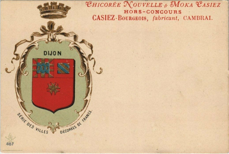 Carte postale ancienne Dijon - Casiez-Bougeois fabricant Cambrai à Dijon