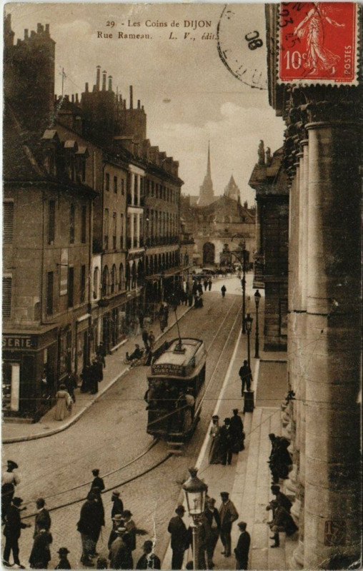 Carte postale ancienne Les Coins de Dijon - Rue Rameau à Dijon