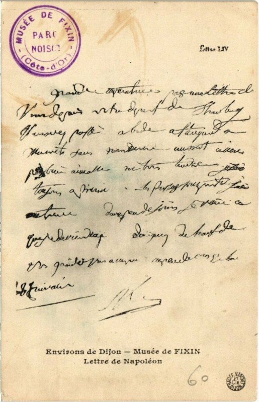 Carte postale ancienne Fixin - Musée Lettre de Napoléon à Fixin