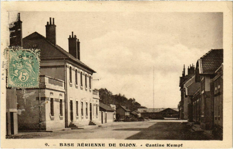 Carte postale ancienne Base Aerienne de Dijon - Cantine Kempf à Dijon