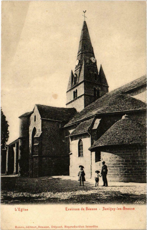 Carte postale ancienne Environs de Beaune - Savigny-les-Beaune à Beaune