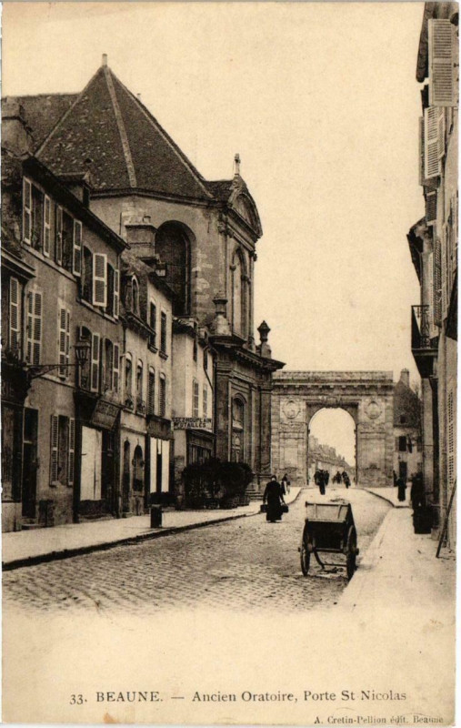 Carte postale ancienne Beaune - Ancien Oratoire Porte Saint-Nicolas à Beaune