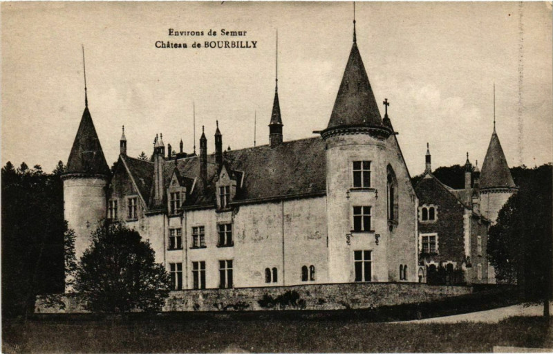 Carte postale ancienne Environs de Semur - Chateau de Bourbilly