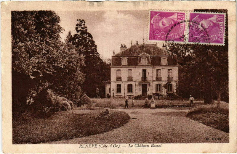 Carte postale ancienne Reneve - La Chateau Bassot à Renève