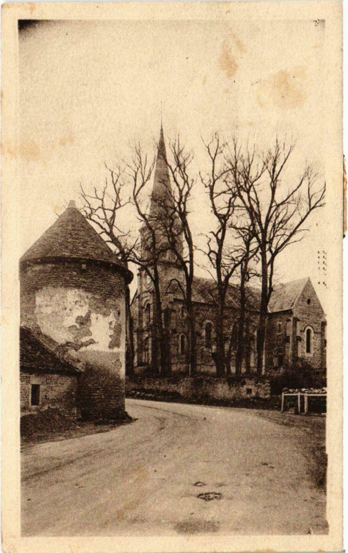 Carte postale ancienne Commarin - L'Eglise à Commarin