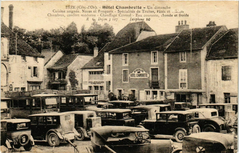 Carte postale ancienne Beze Hotel Chambrette à Bèze