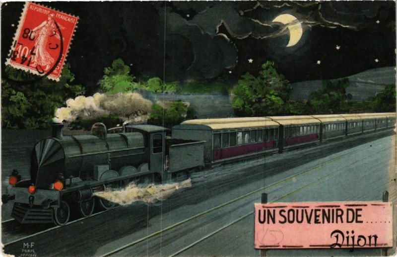 Carte postale ancienne Un Souvenir de Dijon à Dijon