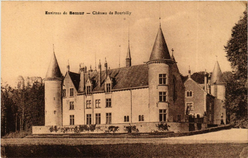 Carte postale ancienne Environs de Semur - Chateau de Bourbilly