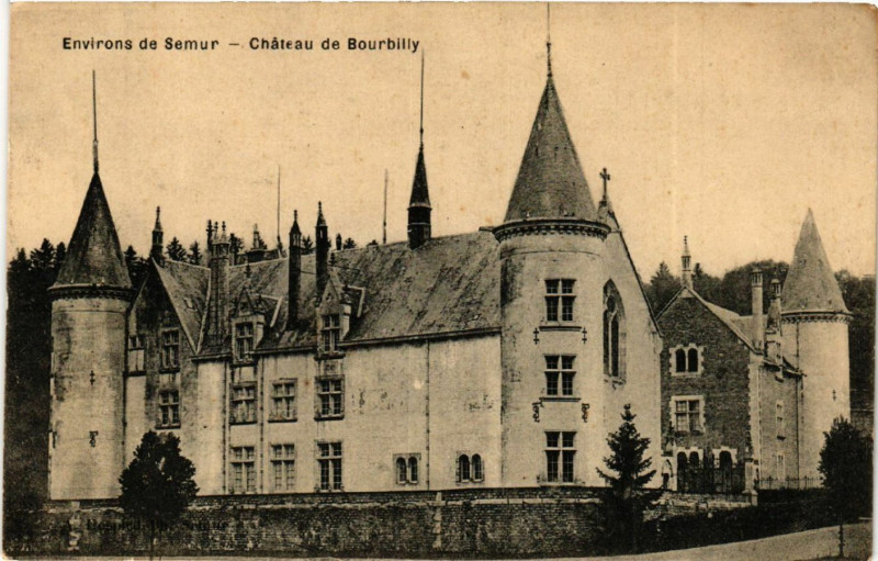 Carte postale ancienne Environs de Semur - Chateau de Bourbilly