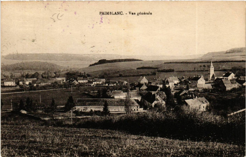 Carte postale ancienne Paimblanc - Vue générale
