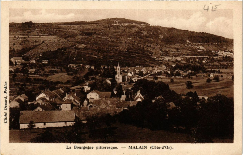 Carte postale ancienne La Bourgogne pittoresque - Malain (Cote-d'Or) à Mâlain