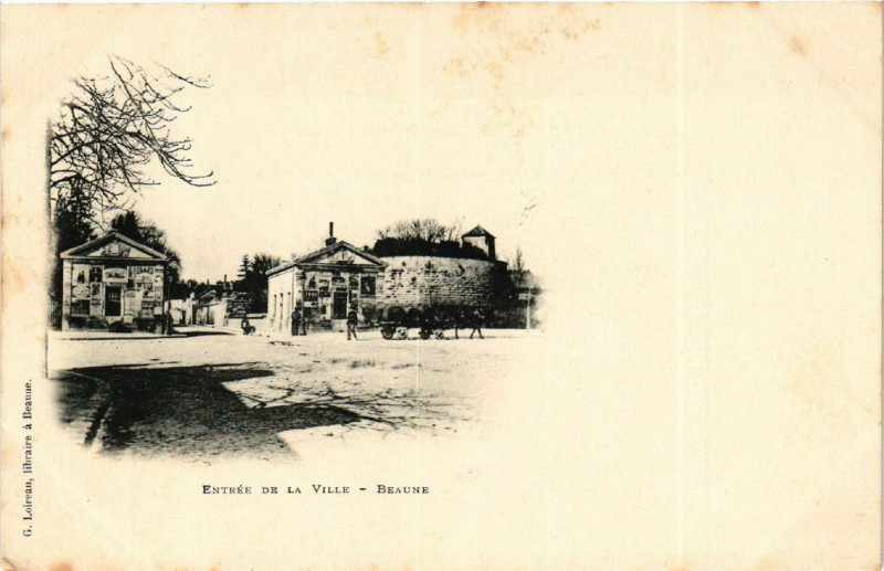 Carte postale ancienne Entrée de la Ville - Beaune à Beaune