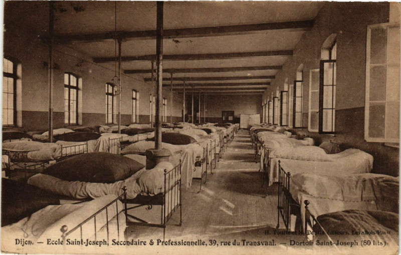 Carte postale ancienne Dijon- Ecole Saint-Joseph, Secondaire & Professionelle, 39 rue du à Dijon