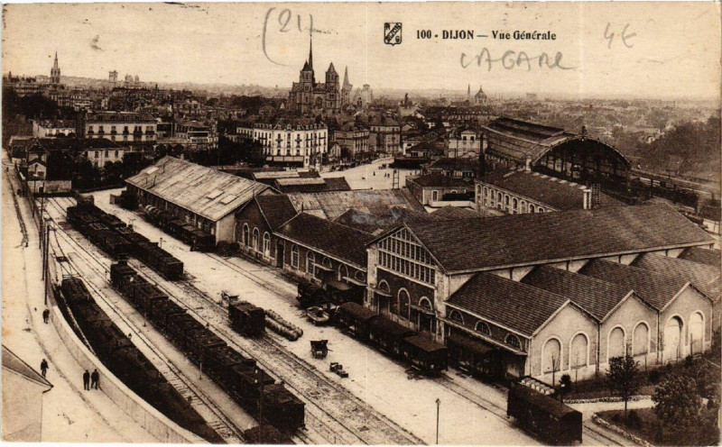 Carte postale ancienne Dijon - Vue Générale à Dijon