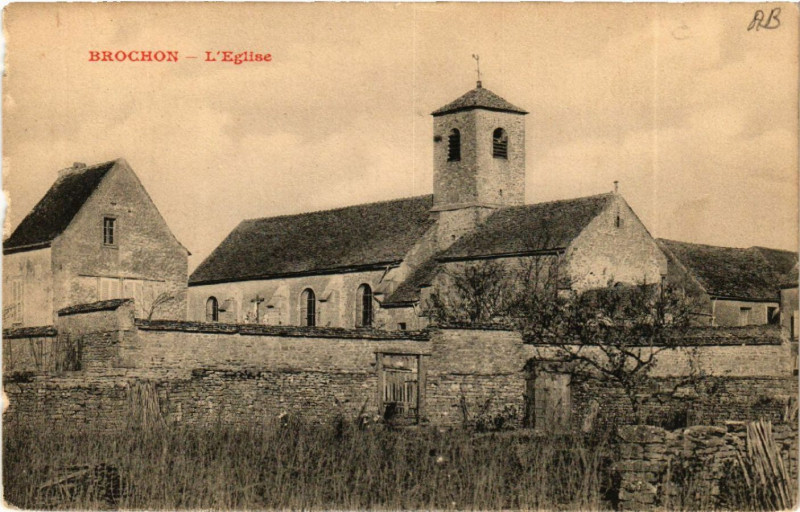 Carte postale ancienne Brochon - L'Eglise à Brochon