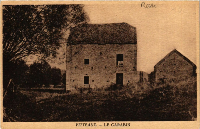 Carte postale ancienne Vitteaux - Le Carabin à Vitteaux