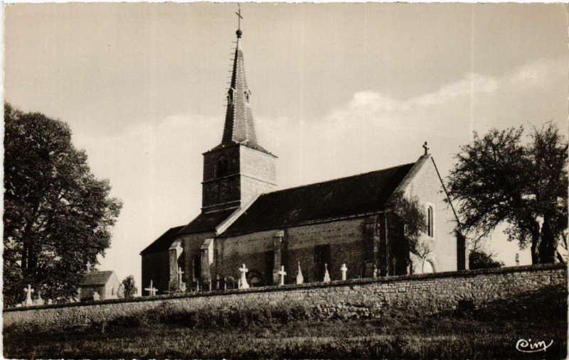 Carte postale ancienne Griselles (Cote-d'Or) - L'Eglise à Griselles