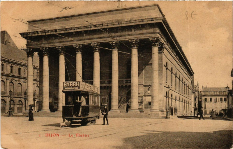 Carte postale ancienne Dijon - Le Théatre à Dijon