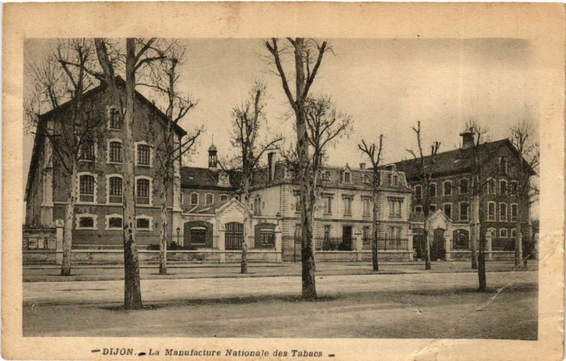 Carte postale ancienne Dijon - La Manufacture Nationale des Tabacs à Dijon