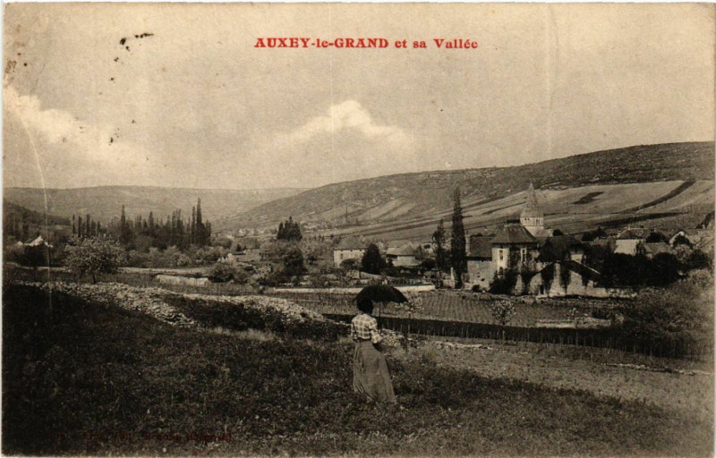 Carte postale ancienne Auxey-le-Grand et sa Vallée