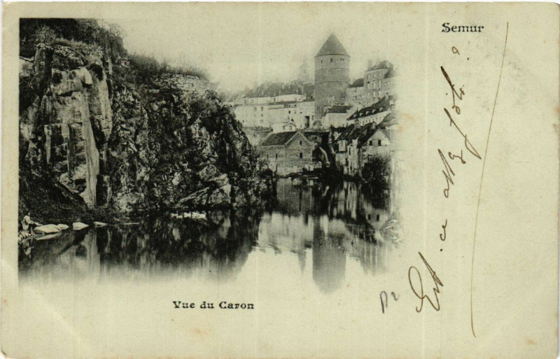 Carte postale ancienne Semur... - Vue du Caron