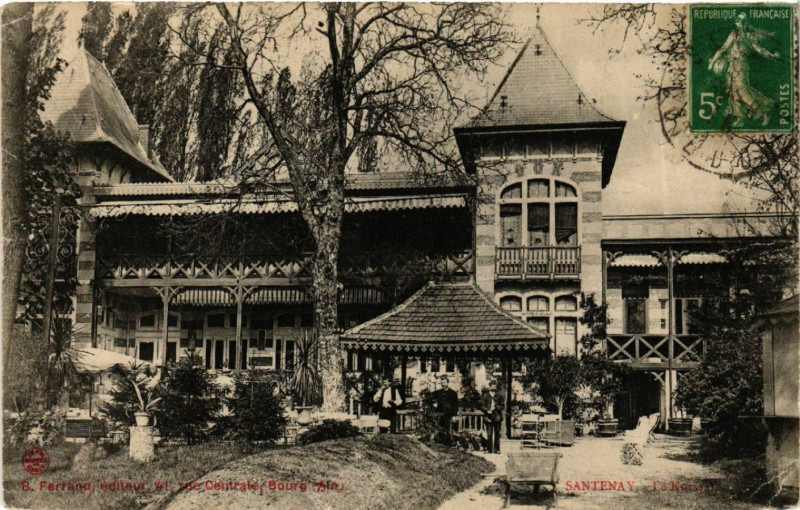 Carte postale ancienne Santenay - Le Kursaal à Santenay