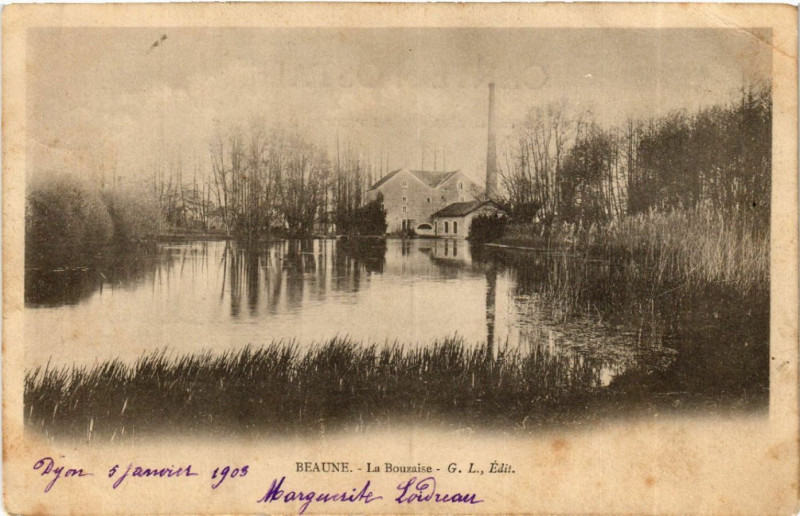Carte postale ancienne Beaune - La Bouzaise à Beaune