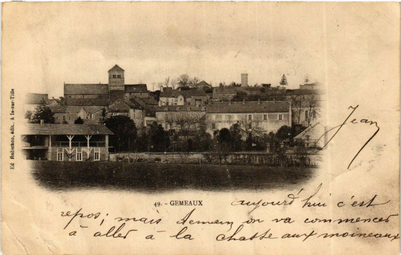 Carte postale ancienne Gemeaux à Gemeaux