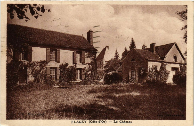 Carte postale ancienne Flagey (Cote-d'Or) - Le Chateau à Flagey