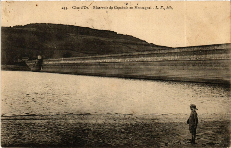 Carte postale ancienne Cote-d'Or - Réservoir de Grosbois en Montagne à Grosbois-en-Montagne