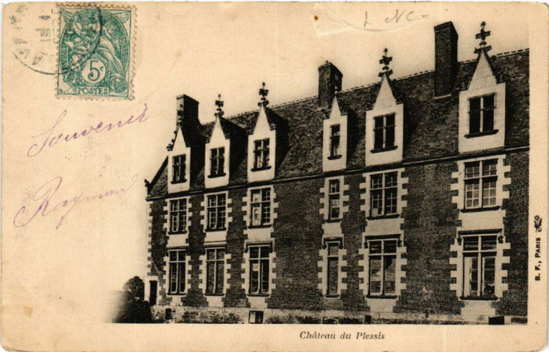Carte postale ancienne Chateau du Plessis