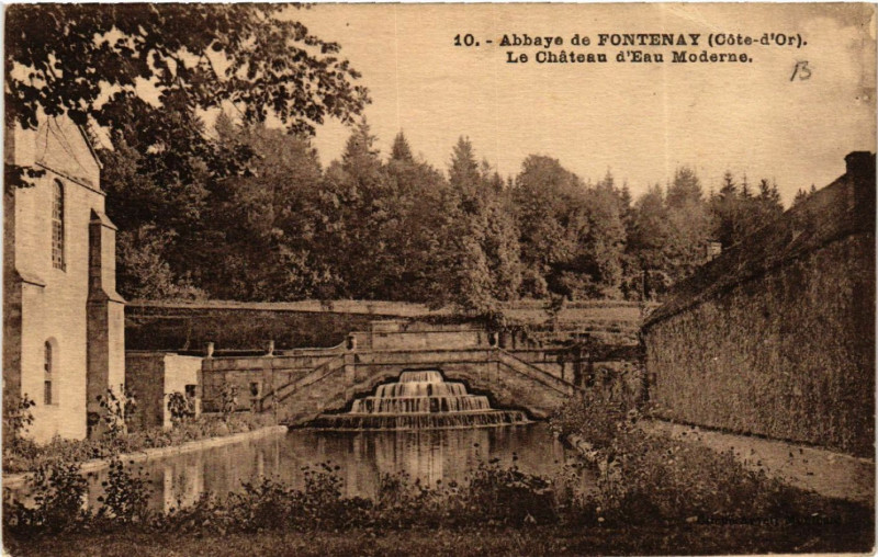 Carte postale ancienne Abbaye de Fontenay (Coté d'Or) - Le Chateau d'Eau Moderne