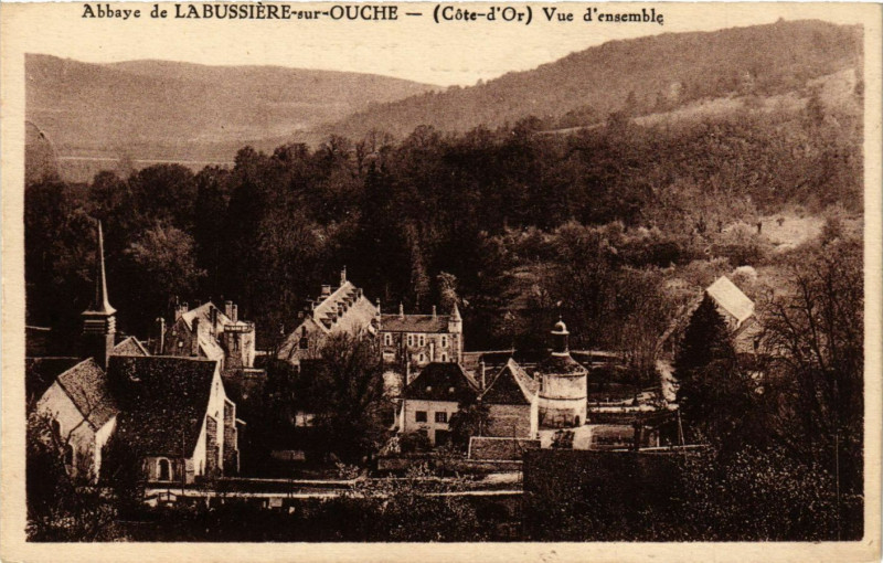 Carte postale ancienne Abbaye de Labussiere-sur-Ouche (Cote-d'Or) - Vue d'ensemble