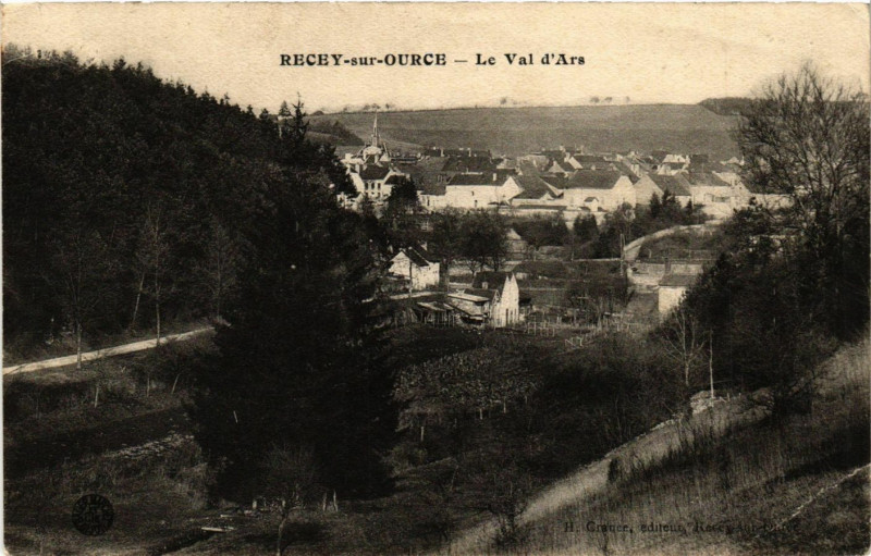 Carte postale ancienne Recey-sur-Ource - Le Val d'Ars à Recey-sur-Ource