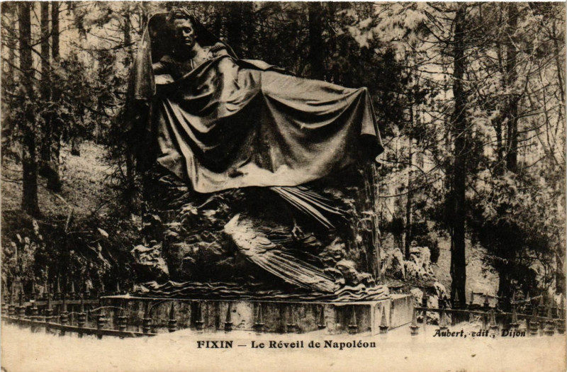 Carte postale ancienne Fixin - Le Réveil de Napoléon à Fixin