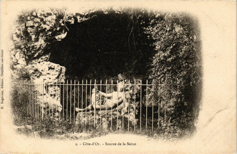 Carte postale ancienne Cote-d'Or - Source de la Seine
