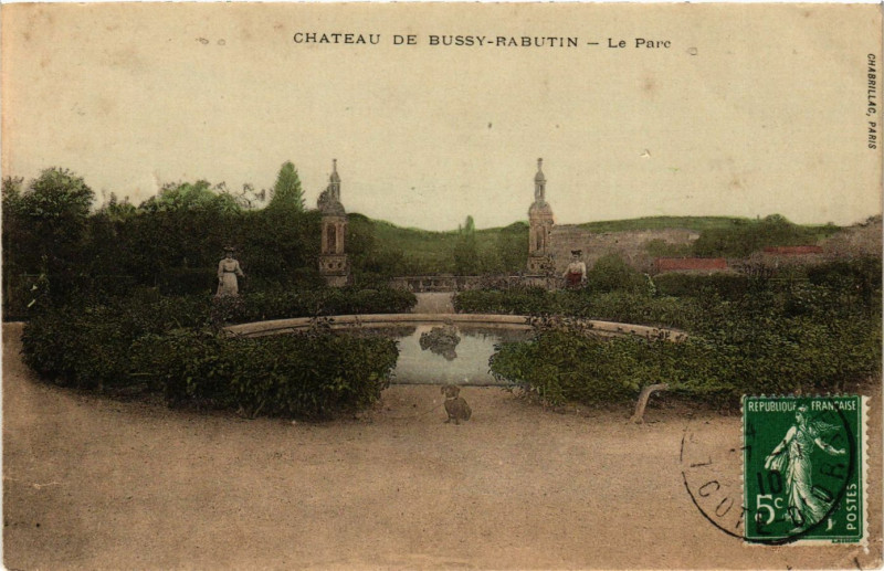 Carte postale ancienne Chateau de Bussy-Rabutin - Le Parc
