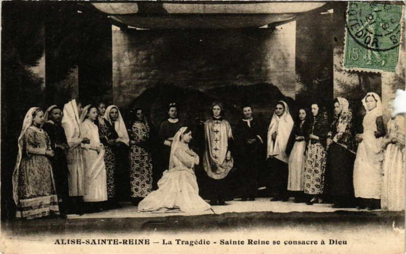 Carte postale ancienne Alise-Sainte-Reine - La Tragédie - Sainte-Reine se consacre a Dieu à Alise-Sainte-Reine