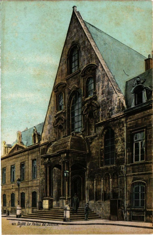 Carte postale ancienne Ed. Aqua 421 Dijon Le Palais de Justice à Dijon