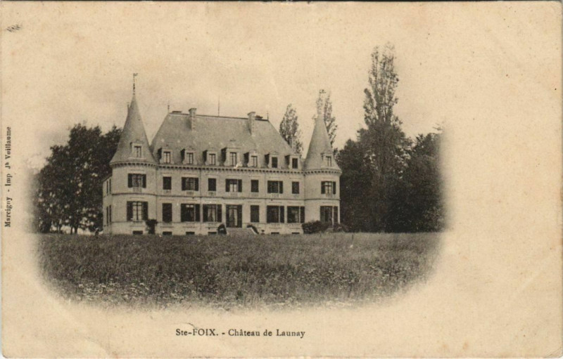 Carte postale ancienne Sainte-foix - chateau de launay
