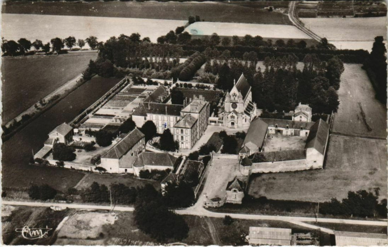Carte postale ancienne Sens - vue aerienne à Sens