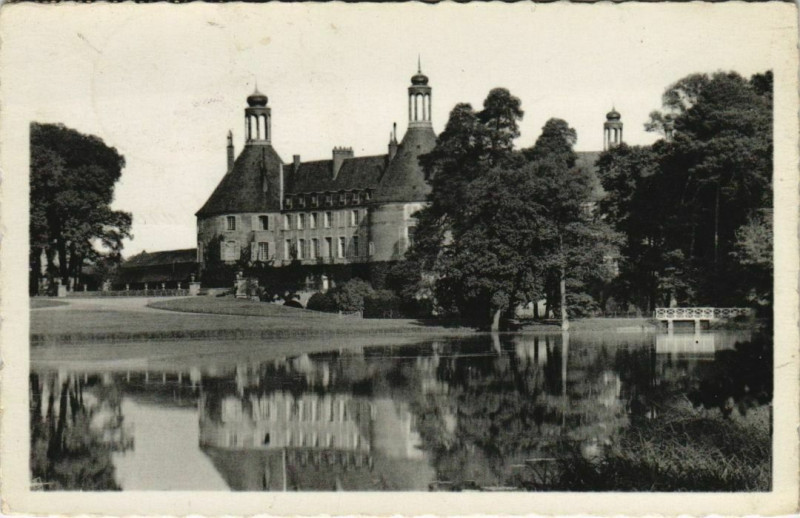 Carte postale ancienne Saint-Fargeau - Le Chateau et ses abords à Saint-Fargeau