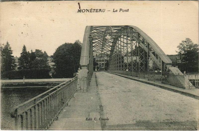 Carte postale ancienne Moneteau - Le Pont à Monéteau