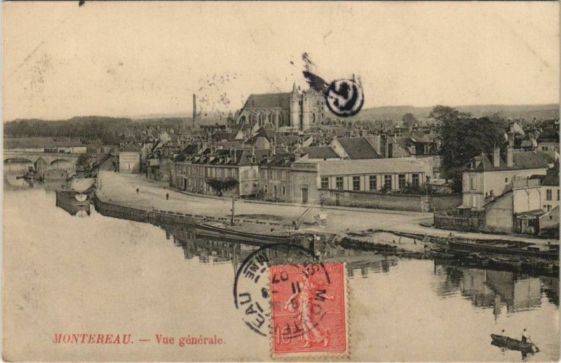 Carte postale ancienne Moneteau Vue Generale à Monéteau