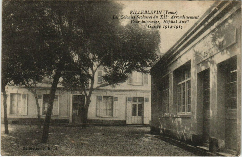 Carte postale ancienne Villeblevin - Les Colonies Scolaires du Xii Arrondissement à Villeblevin