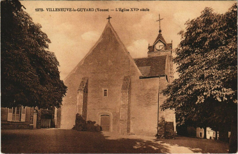 Carte postale ancienne Villeblevin la Guyard - L'Eglise Xvi sieclele à Villeblevin