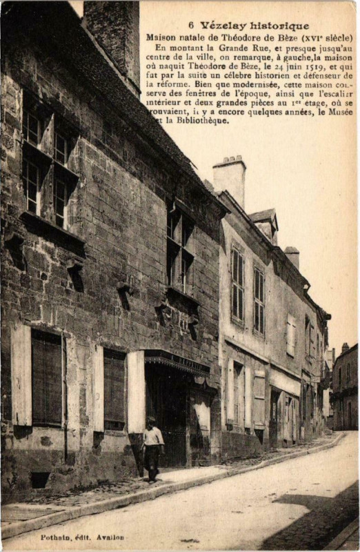 Carte postale ancienne Vezelay Hist. à Vézelay