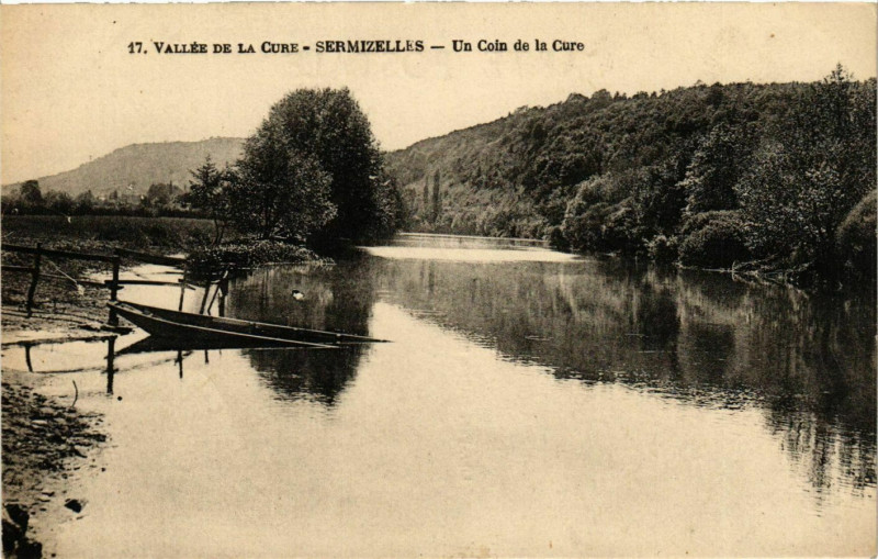 Carte postale ancienne Sermizelles - Un Coin de la Cure - Vallee de la Cure France à Sermizelles
