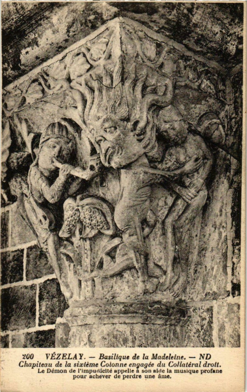 Carte postale ancienne Vezelay - Basilique de la Madeleine - Artwork France à Vézelay