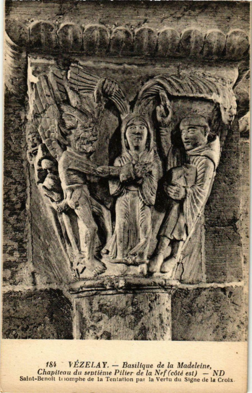 Carte postale ancienne Vezelay - Basilique de la Madeleine - Artwork France à Vézelay